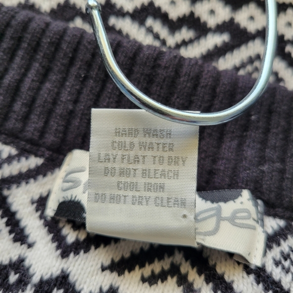 Smudge Black And White Pattern Drawstring Knit Skirt Size Small - Picture 11 of 11